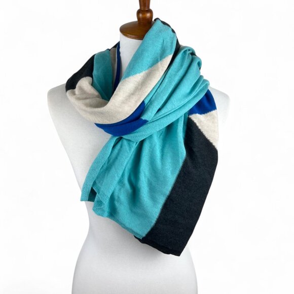 Yogasmoga "The Vertex" SONA Scarf – Silk Wool Cashmere Luxe Wrap Andaman Green - Picture 1 of 9